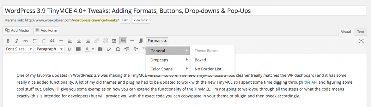 图片[2]-WordPress 3.9+ TinyMCE 4 增强：添加样式、按钮、字体、下拉菜单和弹出式窗口-熊猫领地