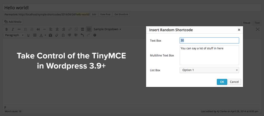 图片[1]-WordPress 3.9+ TinyMCE 4 增强：添加样式、按钮、字体、下拉菜单和弹出式窗口-熊猫领地